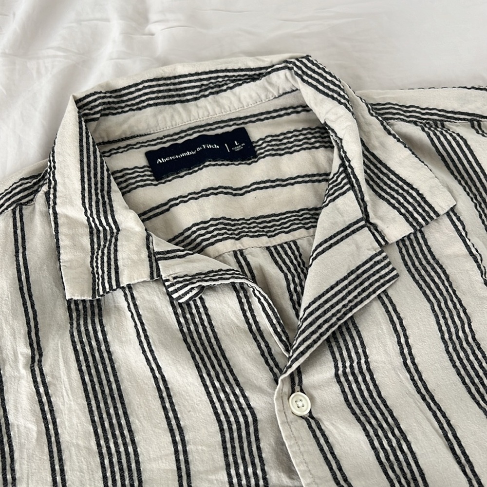 Abercrombie Men’s Linen Camp Shirt